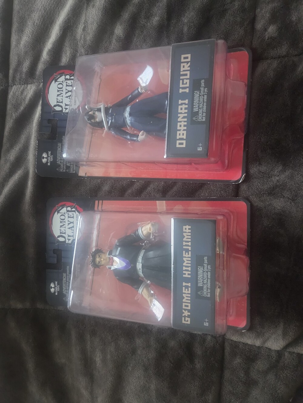 Demon Slayer Gyomei Himejima & Obanai Iguro Collectible Action Figures - Black